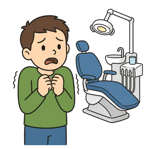 Piktogram AAC: boję się dentysty