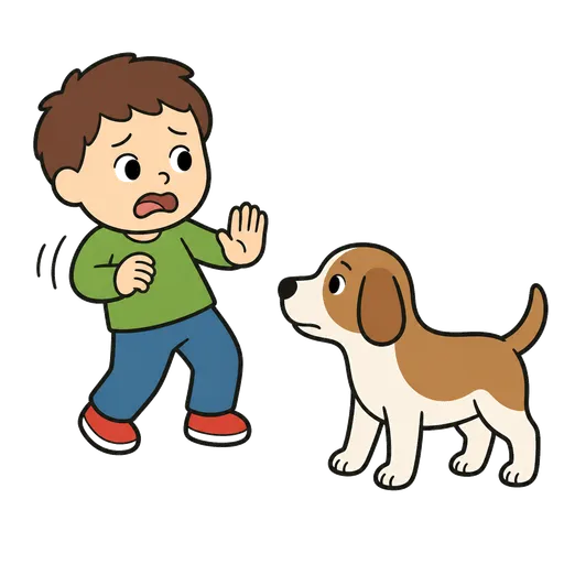 Pittogramma CAA: Ho paura di questo cane