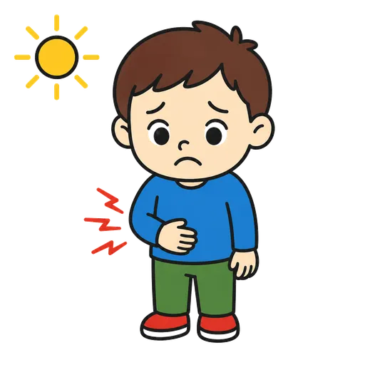 Piktogram AAC: boli mnie od rana