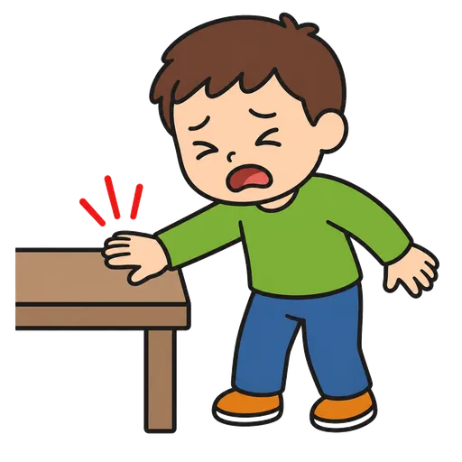 Piktogram AAC: boli przy dotyku