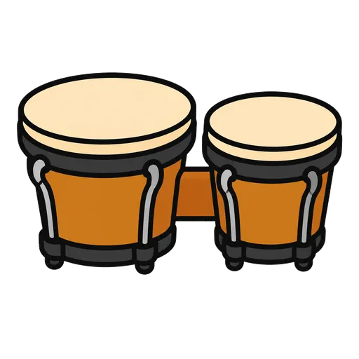 AAC pictogram: bongo drums