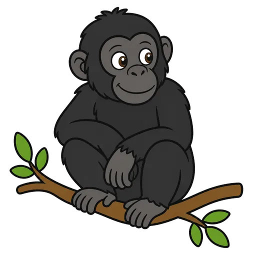 Piktogram AAC: bonobo
