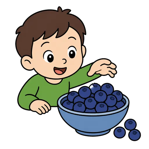 Piktogram AAC: borówki
