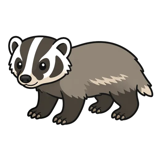 Piktogram AAC: borsuk amerykański