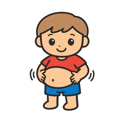 Piktogram AAC: brzuch