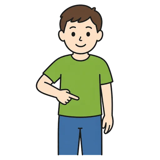 Piktogram AAC: brzuch