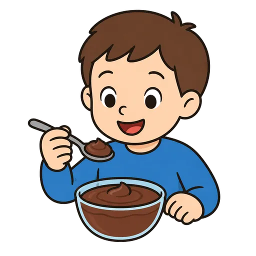 Pittogramma CAA: budino al cioccolato