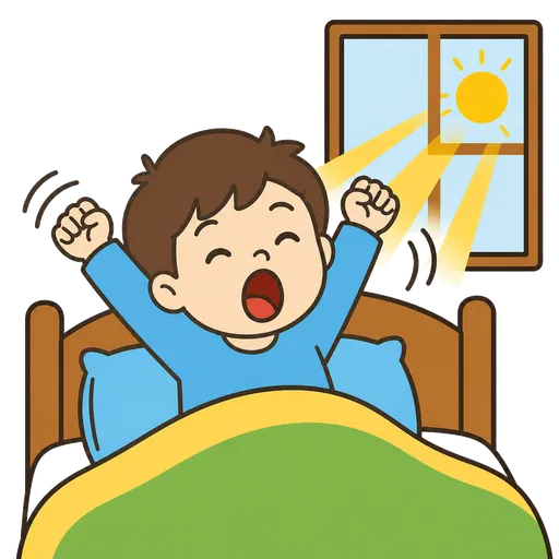 AAC pictogram: awake