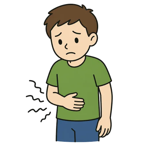 AAC-Piktogramm: Mein Bauch knurrt.