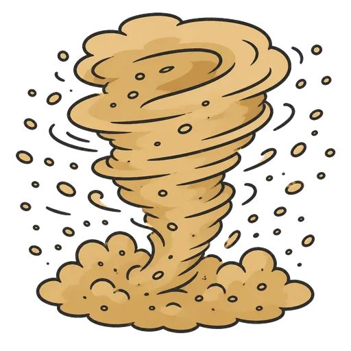 Pittogramma CAA: tempesta di sabbia