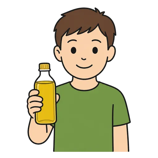 Pittogramma CAA: bottiglia di olio