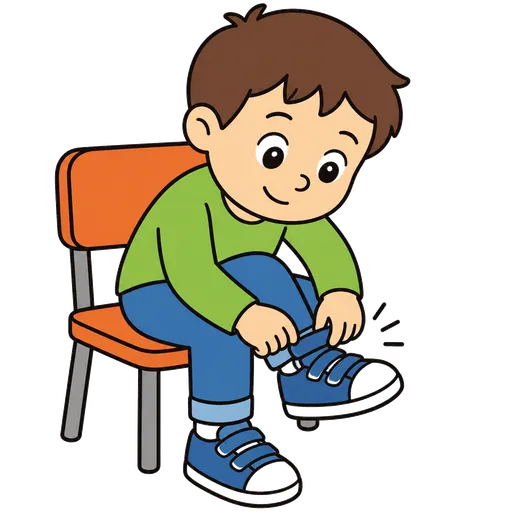 Piktogram AAC: buty na rzepy