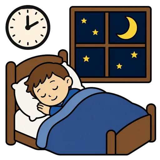 Piktogram AAC: cała noc