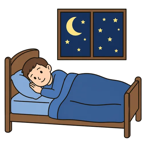 Piktogram AAC: cała noc