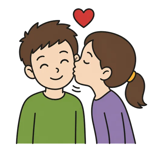 Pictogramme CAA : baiser