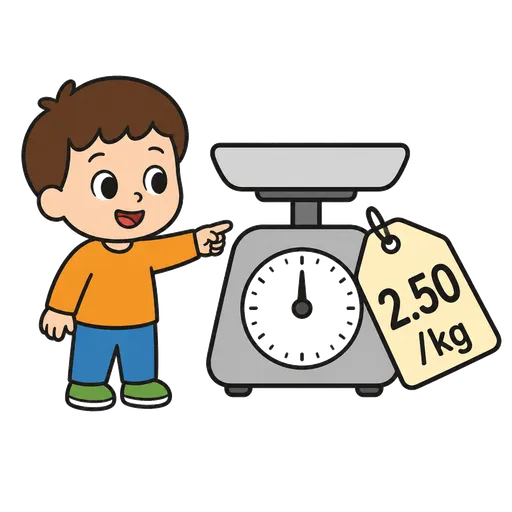 Piktogram AAC: cena za kilogram