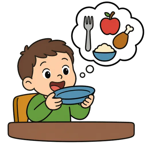 AAC-Piktogramm: Ich möchte etwas zu essen