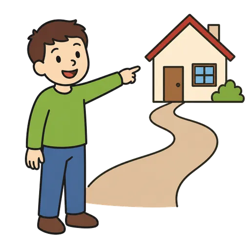 Pittogramma CAA: Voglio andare a casa