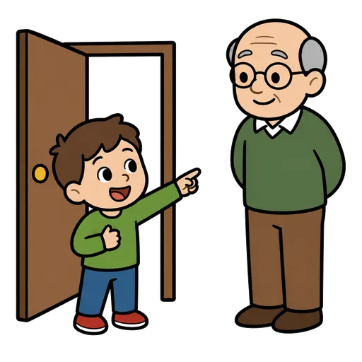 Pittogramma CAA: Voglio andare dal nonno