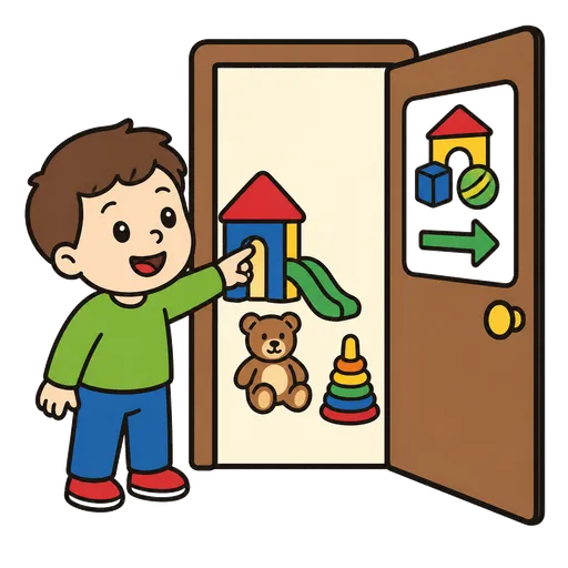 AAC-Piktogramm: Ich möchte in den Spielraum gehen.
