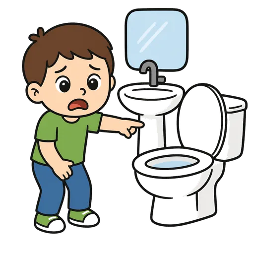 Pictogramme CAA : Je veux aller aux toilettes