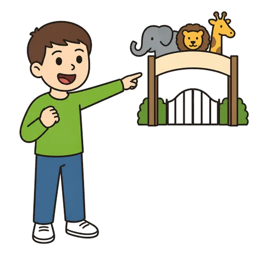 Piktogram AAK: Chci jít do zoo