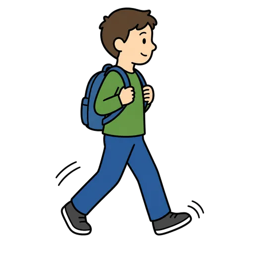 Pittogramma CAA: Voglio camminare