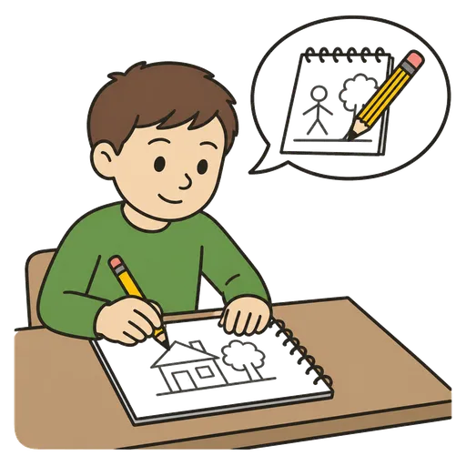 Pictograma CAA: Quiero dibujar