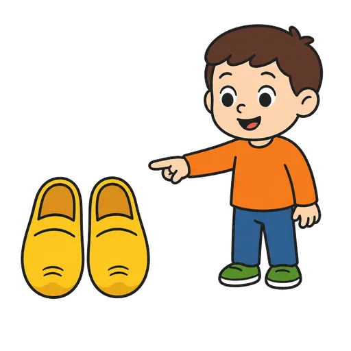 Piktogram AAC: chodaki
