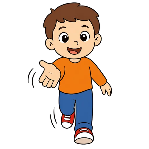 Piktogram AAC: chodź