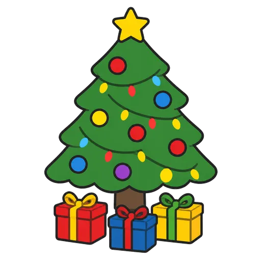 Pictogramme CAA : sapin de Noël