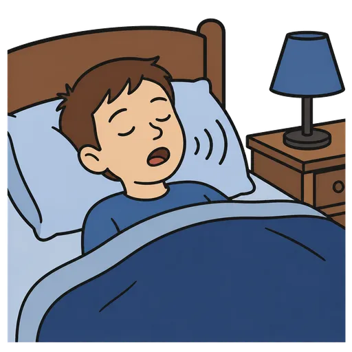 Piktogram AAC: chrapanie