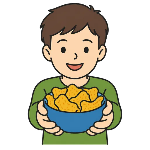 Piktogram AAC: chrupki