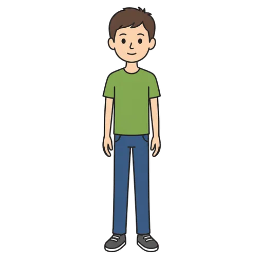 Piktogram AAC: chudy