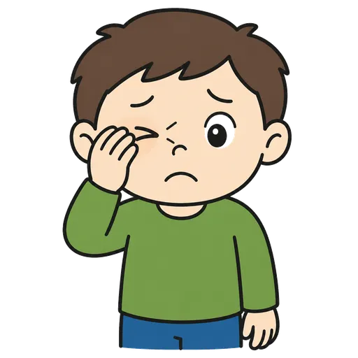 Pictograma CAA: cuerpo extraño en el ojo