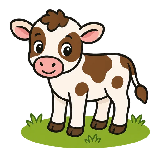 Piktogram AAC: cielę