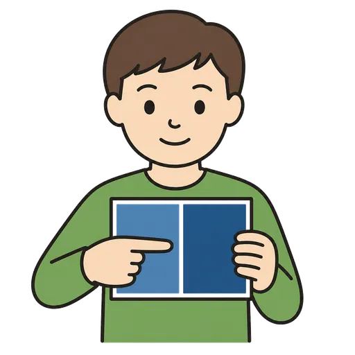 AAC pictogram: darker (shade of the same color)