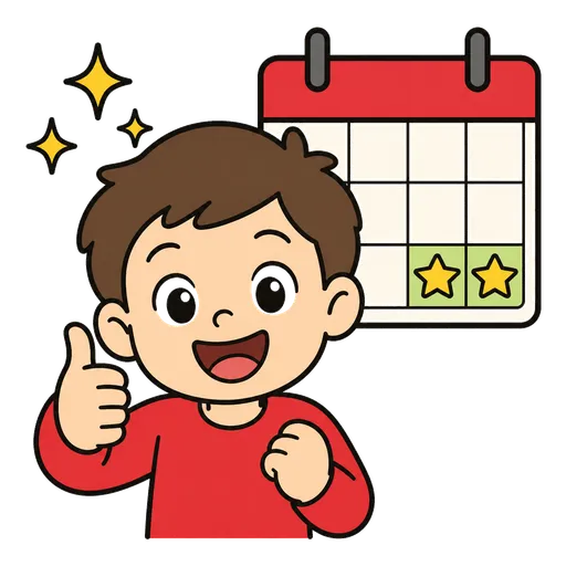 Piktogram AAC: cieszę się na weekend