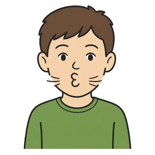 Piktogram AAC: cmokać