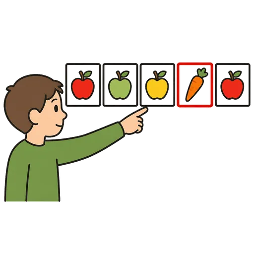 Pictogramme CAA : pointing out the picture that doesn’t fit