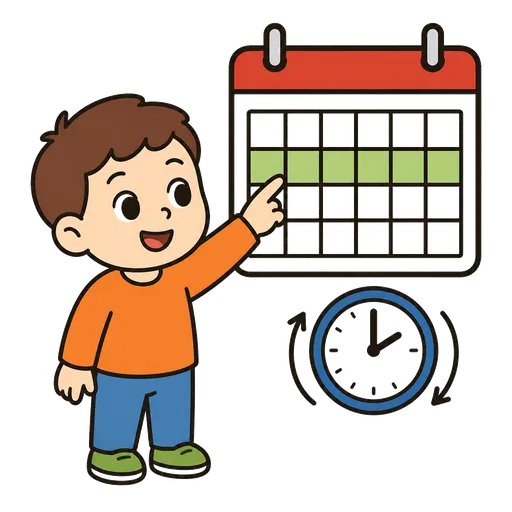 AAC-Piktogramm: jede Woche