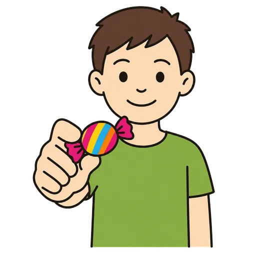 Piktogram AAC: cukierek