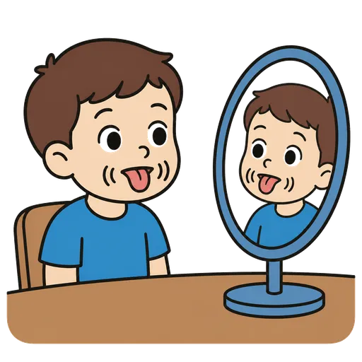 AAC pictogram: practice face muscles (mouth exercises)