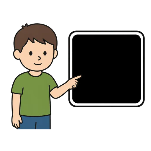 AAC pictogram: black