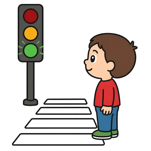 Pictograma CAA: esperando la luz verde