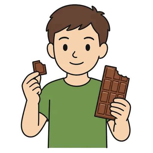 Pittogramma CAA: cioccolato al latte