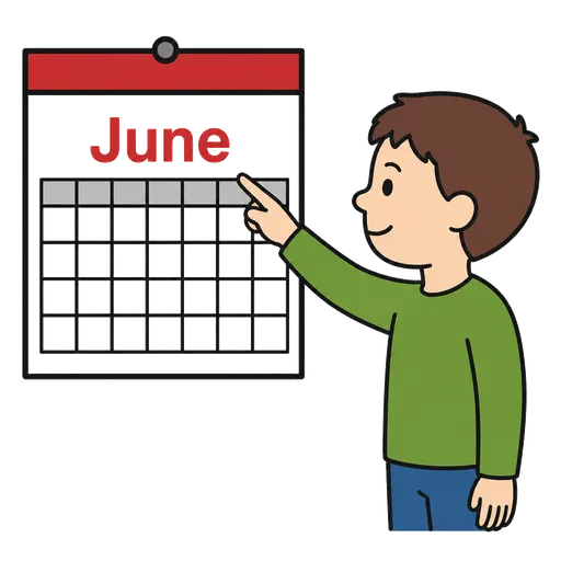 AAC pictogram: June