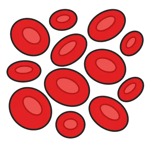 Piktogram AAC: czerwone krwinki