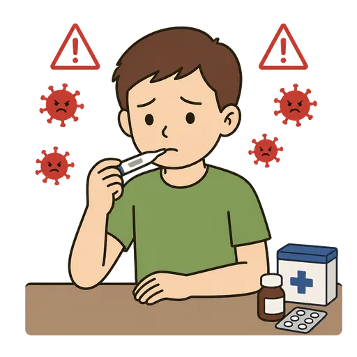 Piktogram AAC: częste infekcje
