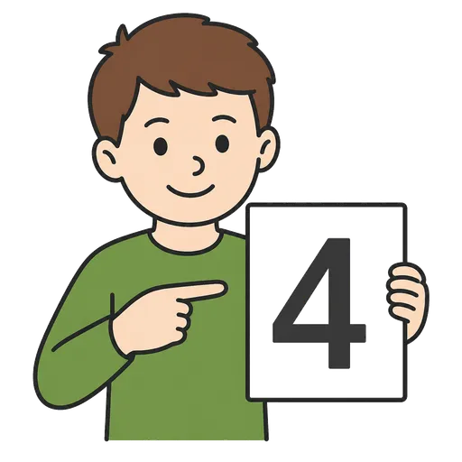 AAC pictogram: four